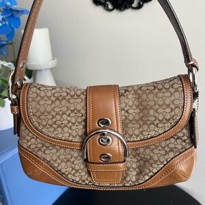 Coach Small Tan Canvas Soho A0878-F10925